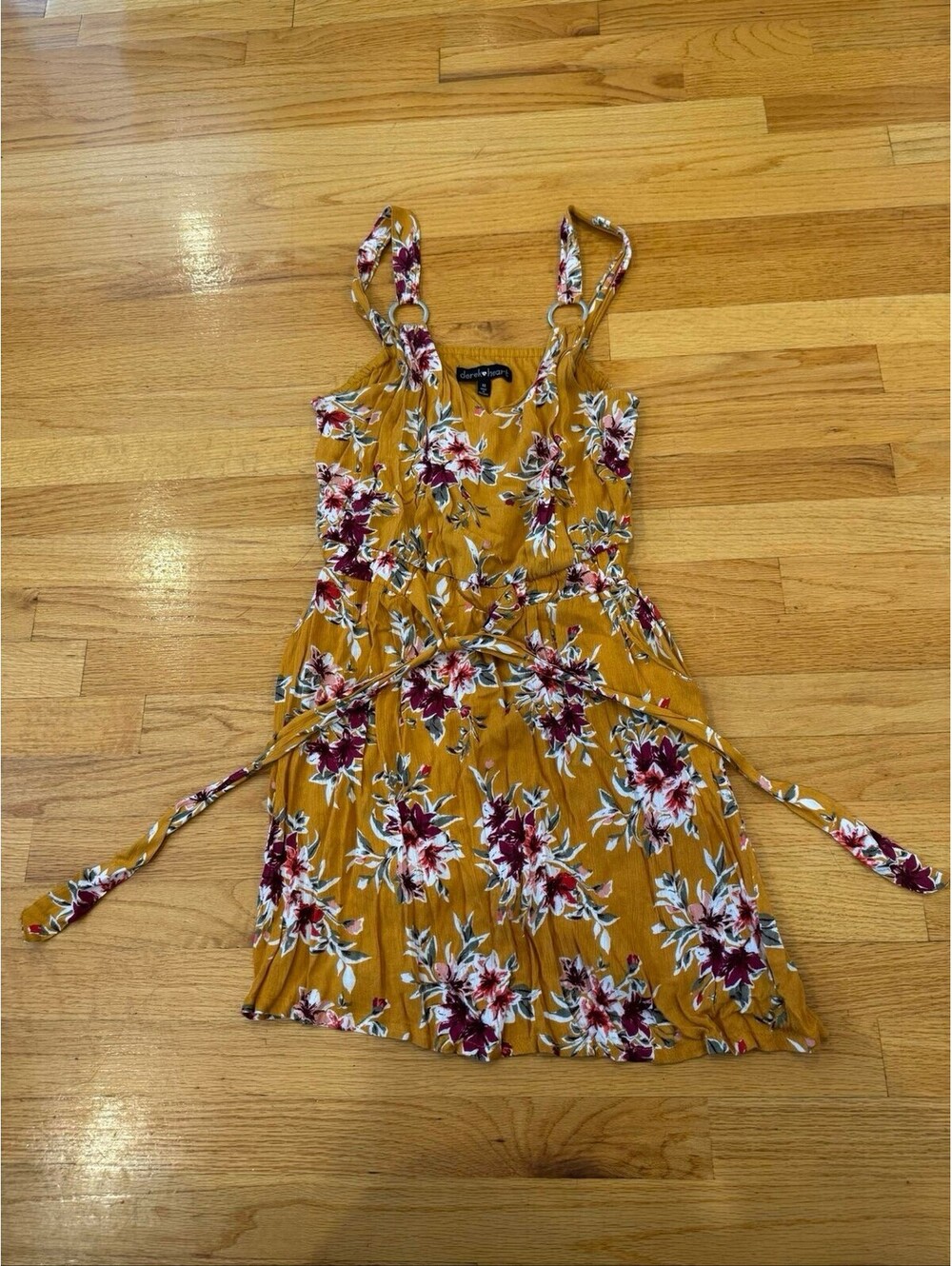 Derek Heart Women's Yellow Dress New Size M Casual Summer Sundress CLOTHING00016